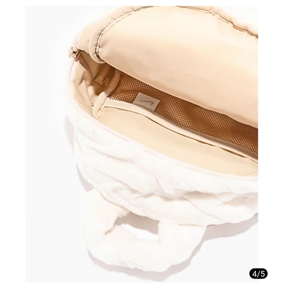 Nike Sportswear Futura Faux Fur White Mini Backpack. NWT. - Picture 4 of 13